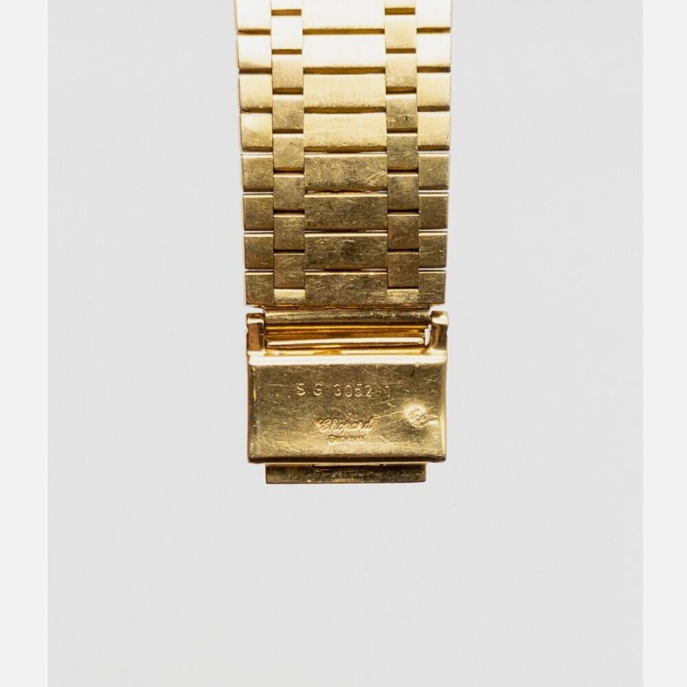 CHOPARD Ladies Diamond 18k Yellow Gold 32mm Midsize Ladies Watch Iced - Picture 5 of 6
